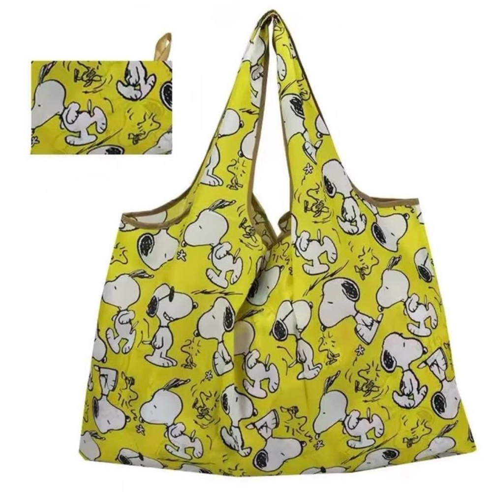 Snoopy yellow Tote / shopping Bag